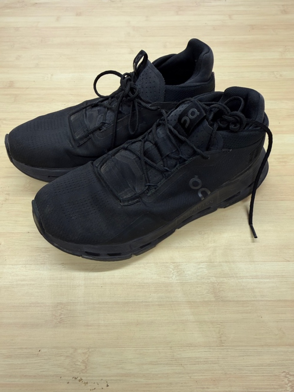 Used On Running All-Black Men's Athletic Running Shoes sz 9